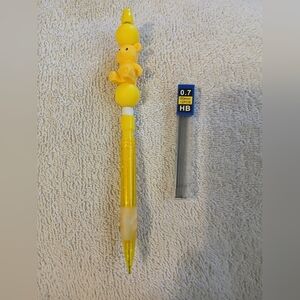 Cute Yellow Novelty Bear Mechanical Pencil with 0.7mm HB Leads